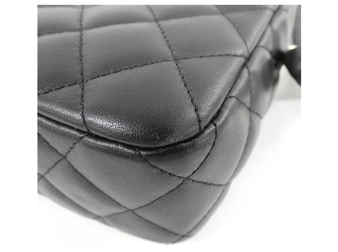 Borsa a tracolla Chanel Cambon Line 28120 Nero Bianco - vista 3