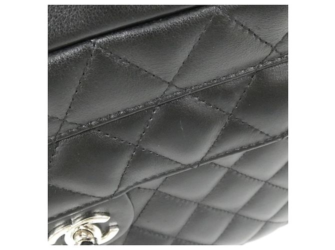 Borsa a tracolla Chanel Cambon Line 28120 Nero Bianco - vista 5