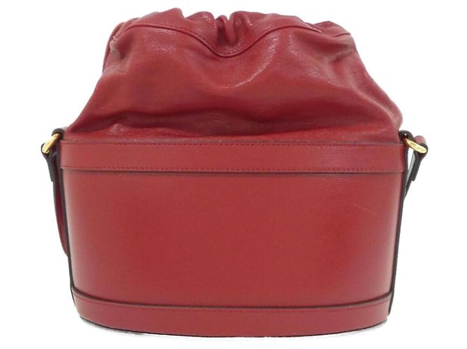 Borsa a tracolla Gucci Horsebit 1955 in pelle rossa Rosso - vista 2
