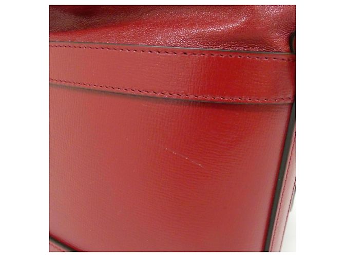 Borsa a tracolla Gucci Horsebit 1955 in pelle rossa Rosso - vista 5