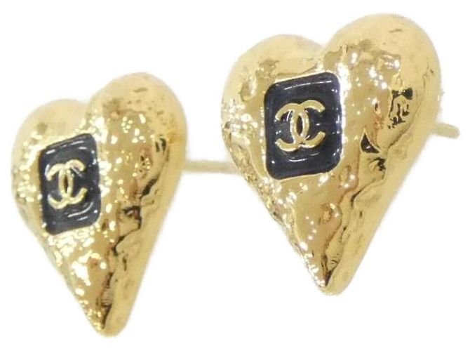 Timeless Chanel ABC252 Ohrstecker Schwarz Golden - Ansicht 2