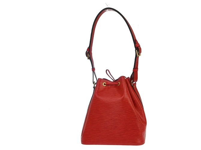 Borsa Louis Vuitton Noe in pelle Epi Large Rosso - vista 2