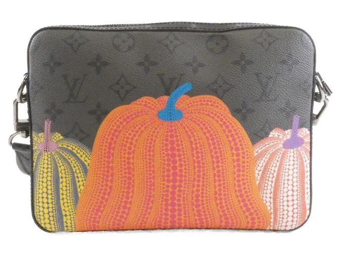 Borsa Messenger Trio Monogram Eclipse Reverse Louis Vuitton Nero Grigio - vista 2