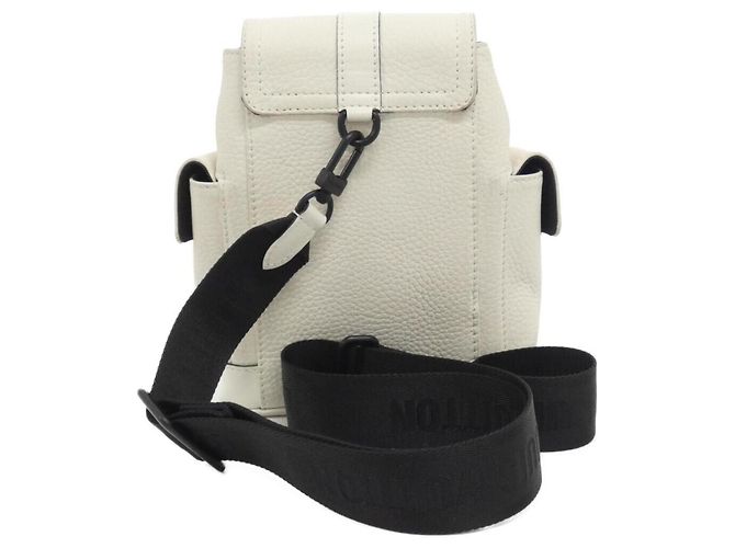 Borsa a tracolla Louis Vuitton Christopher XS Bianco - vista 2
