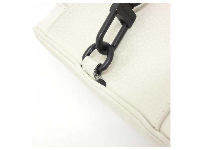 Borsa a tracolla Louis Vuitton Christopher XS Bianco - vista 8