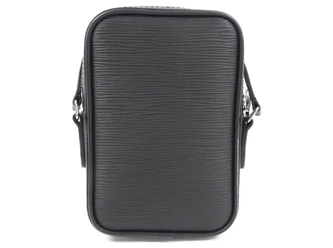 Borsa a Spalla Louis Vuitton Epi Danube PM Nero Giallo - vista 2