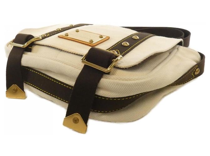 Borsa a Spalla Louis Vuitton Antigua Buzas PM Bianco - vista 3