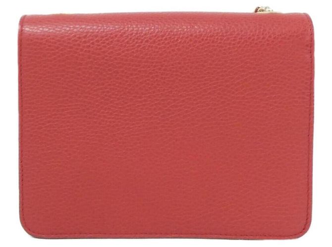 Bolsa de ombro em couro vermelho Gucci 510304 CAO0G - vista 2