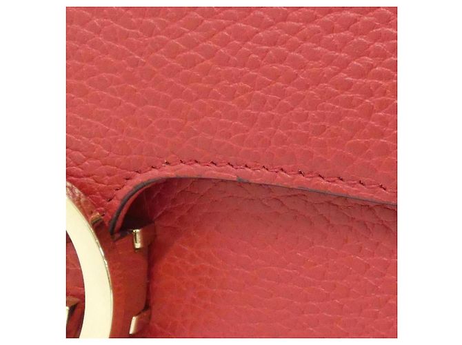 Bolsa de ombro em couro vermelho Gucci 510304 CAO0G - vista 5