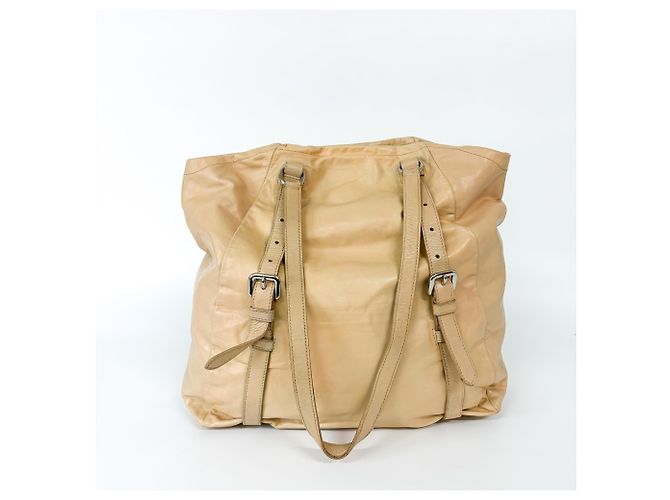 Sac Tote Prada Vitello Daino Vitello Daino Medium Beige - vue 3