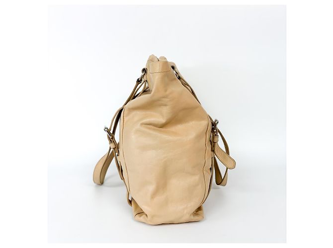 Sac Tote Prada Vitello Daino Vitello Daino Medium Beige - vue 4