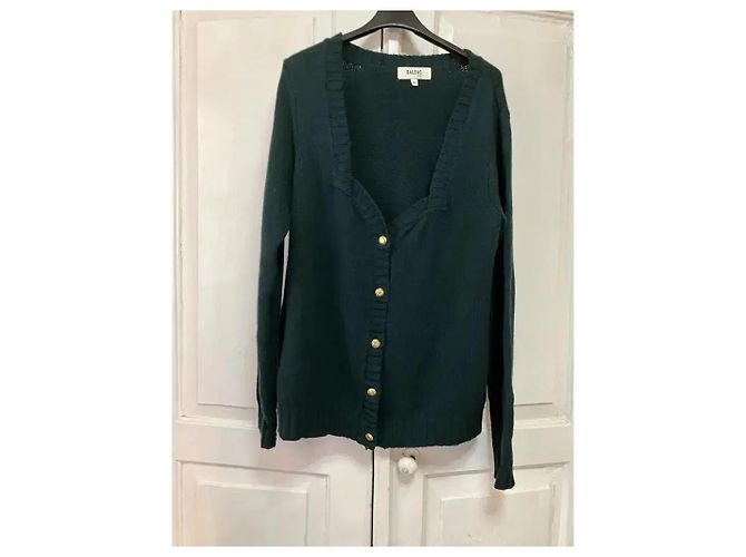 Balzac Paris Cardigan aus Wolle und Kaschmir in Grün Dunkelgrün - Ansicht 4