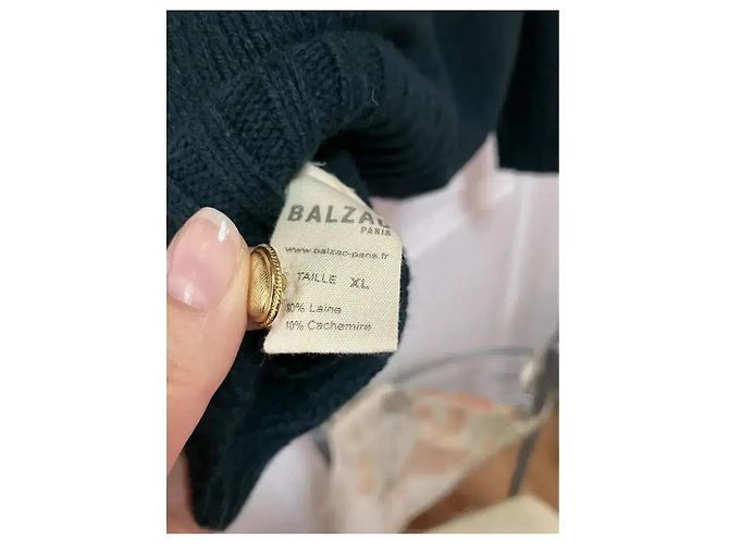 Balzac Paris Cardigan aus Wolle und Kaschmir in Grün Dunkelgrün - Ansicht 6