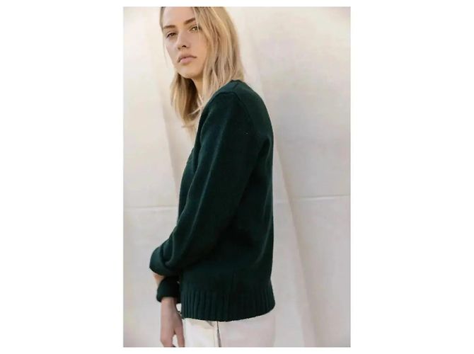 Balzac Paris Cardigan aus Wolle und Kaschmir in Grün Dunkelgrün - Ansicht 9