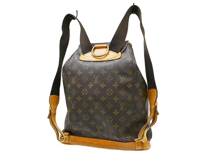 Louis Vuitton Vintage Montsouris Monogram Canvas GM Marron - vue 2