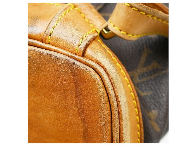 Louis Vuitton Vintage Montsouris Monogram Canvas GM Marron - vue 7