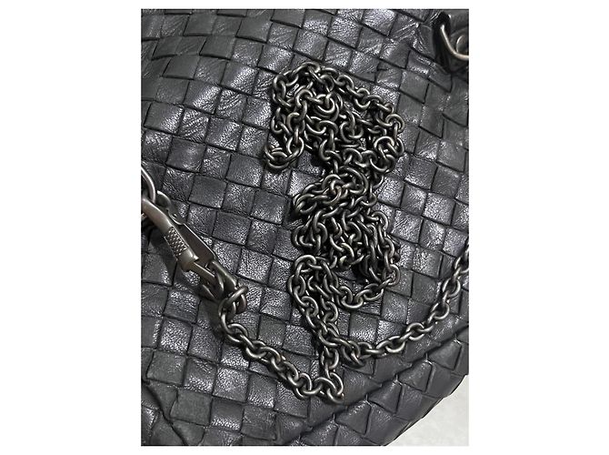 Bottega Veneta Pochette Intrecciato in pelle Nero - vista 16