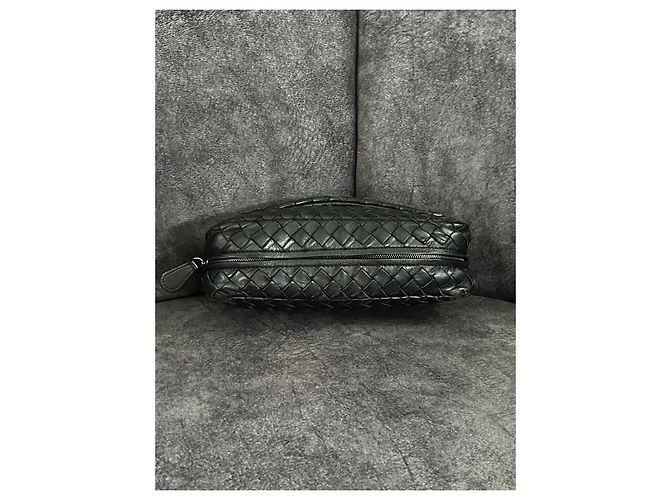 Bottega Veneta Pochette Intrecciato in pelle Nero - vista 2