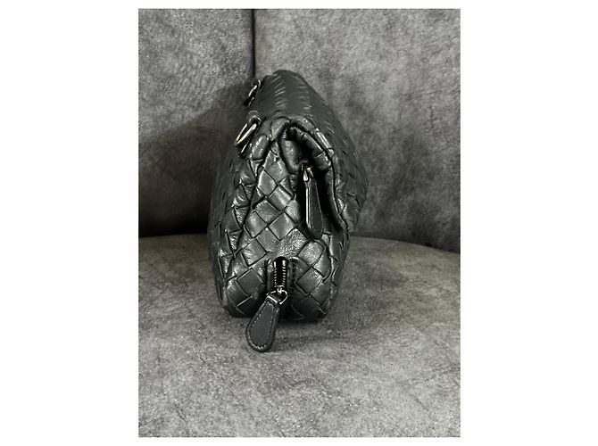 Bottega Veneta Pochette Intrecciato in pelle Nero - vista 4