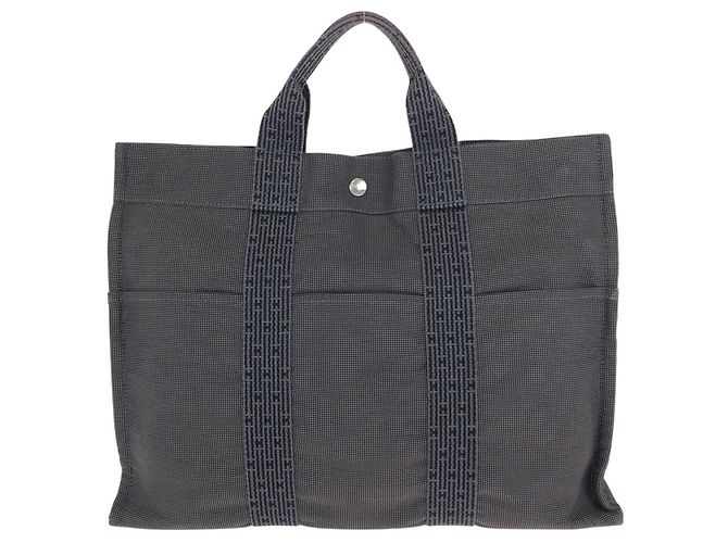 Hermès HERMES Herline MM Tote Tasche Grau Braun - Ansicht 2