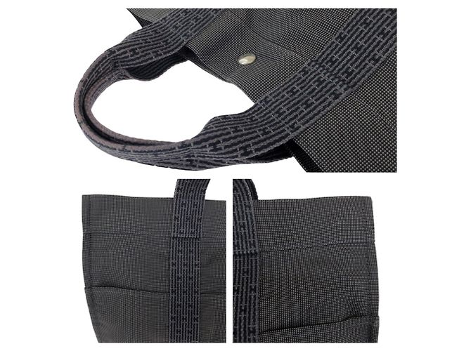 Hermès HERMES Herline MM Tote Tasche Grau Braun - Ansicht 5