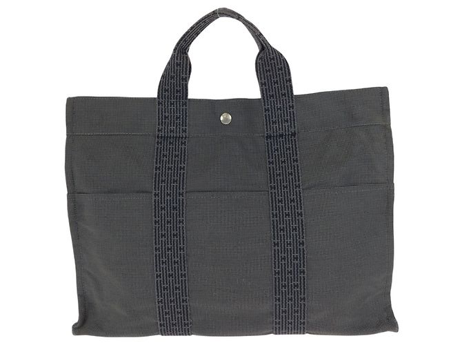 Hermès Borsa Tote Hermes Herline MM Marrone - vista 2