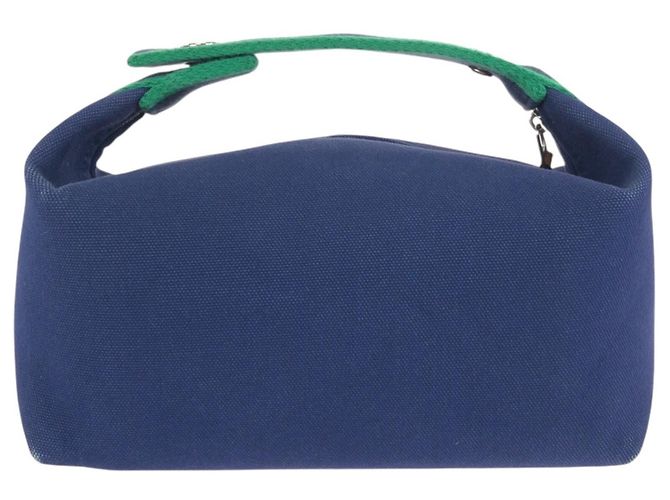 Hermès Pochette Hermes Bride à Black PM Blu Verde - vista 2