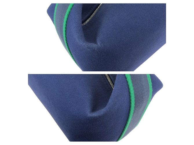 Hermès Pochette Hermes Bride à Black PM Blu Verde - vista 6