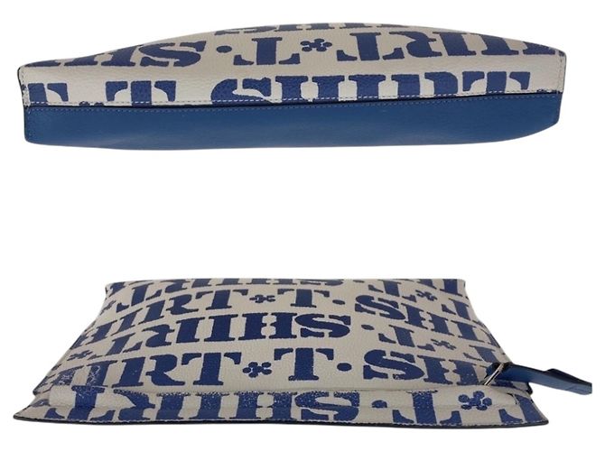 Clutch Loewe T Pouch Bianco Blu - vista 8