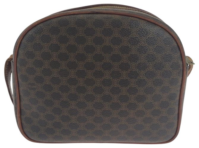 Céline CELINE Vintage Macadam Schultertasche Braun - Ansicht 2