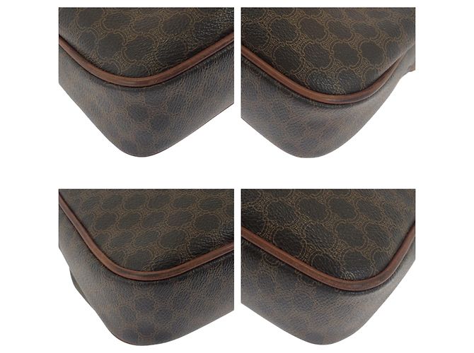 Céline CELINE Vintage Macadam Schultertasche Braun - Ansicht 3