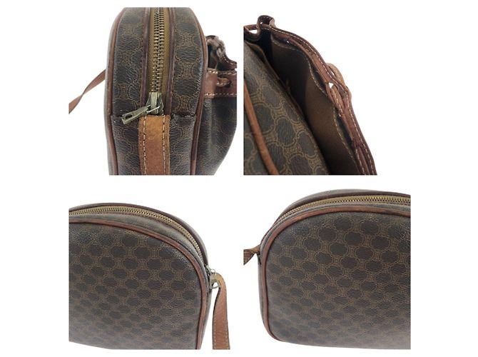 Céline CELINE Vintage Macadam Schultertasche Braun - Ansicht 6