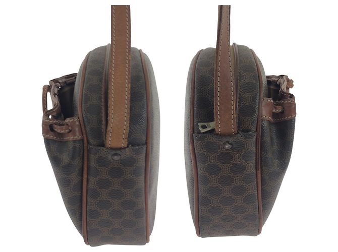 Céline CELINE Vintage Macadam Schultertasche Braun - Ansicht 8