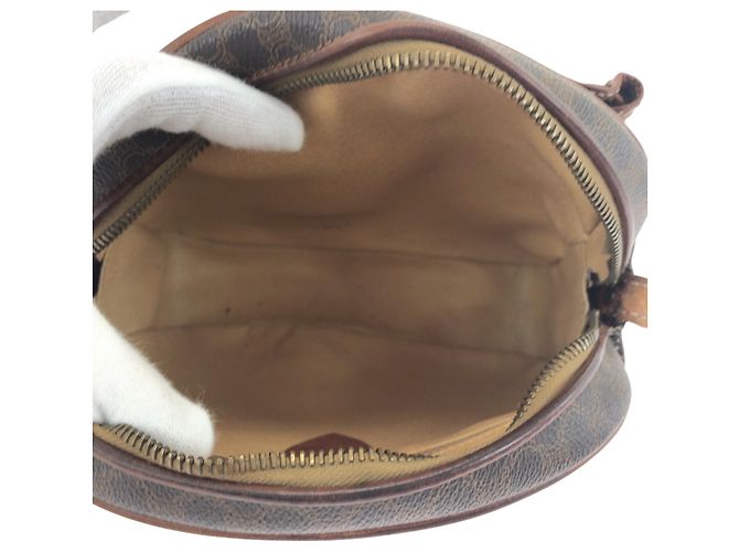 Céline CELINE Vintage Macadam Schultertasche Braun - Ansicht 9