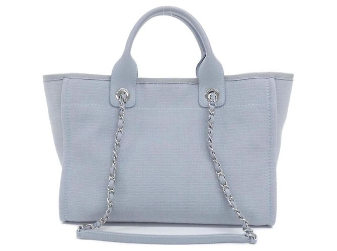 Borsa Chanel Deauville Line AS3257 Blu chiaro - vista 2
