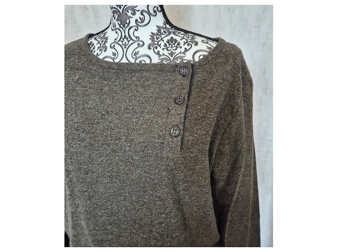Autre Marque Clivianobili Pullover de Malha Cinza Antracite - vista 2