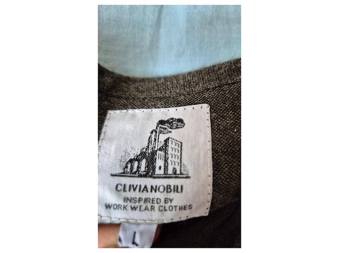 Autre Marque Clivianobili Pullover de Malha Cinza Antracite - vista 6