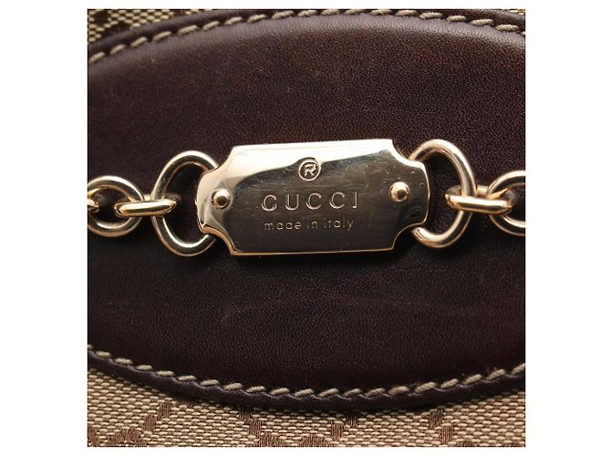 Borsa Tote Gucci GG Canvas Marrone Beige - vista 11
