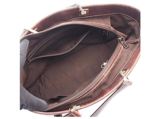 Borsa Tote Gucci GG Canvas Marrone Beige - vista 3