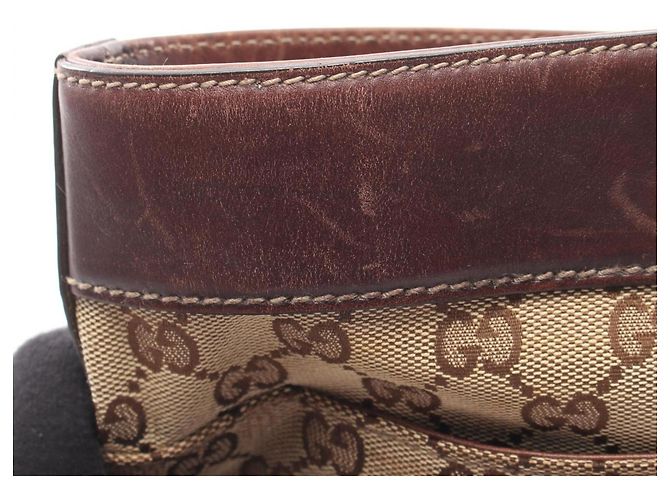 Borsa Tote Gucci GG Canvas Marrone Beige - vista 6