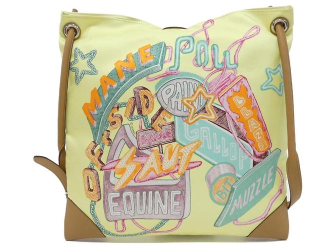Hermès Borsa a tracolla Hermes Chevalscope Neon Silky City PM Giallo - vista 2