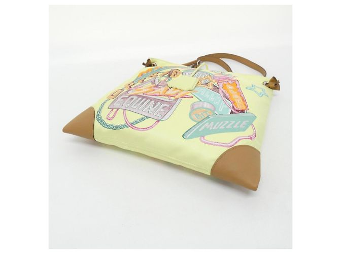 Hermès Borsa a tracolla Hermes Chevalscope Neon Silky City PM Giallo - vista 3