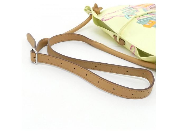 Hermès Borsa a tracolla Hermes Chevalscope Neon Silky City PM Giallo - vista 6