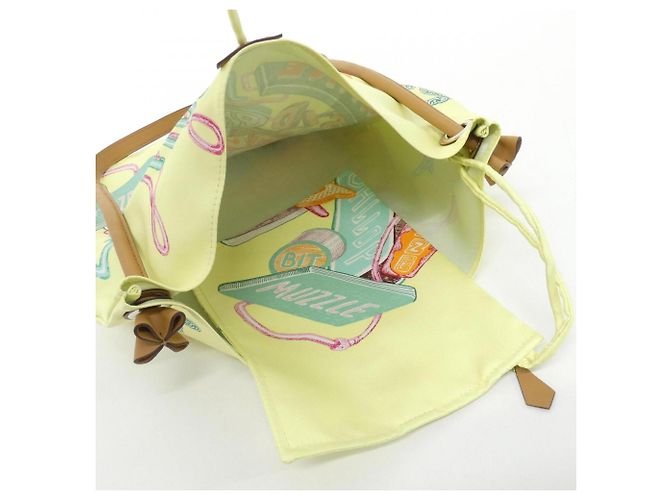 Hermès Borsa a tracolla Hermes Chevalscope Neon Silky City PM Giallo - vista 7