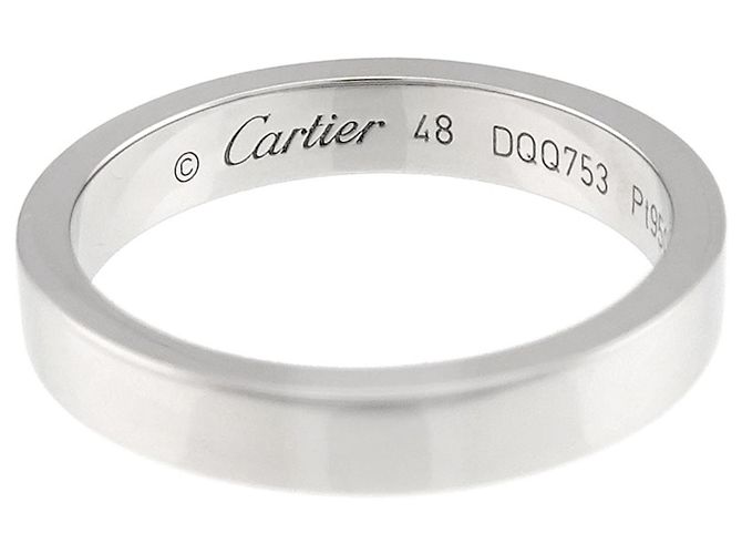 Cartier C de #48 Ring aus Platin - Ansicht 2