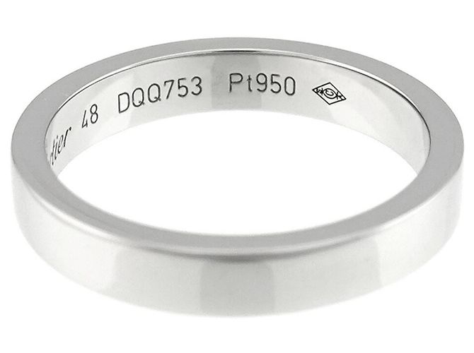Cartier C de #48 Ring aus Platin - Ansicht 3