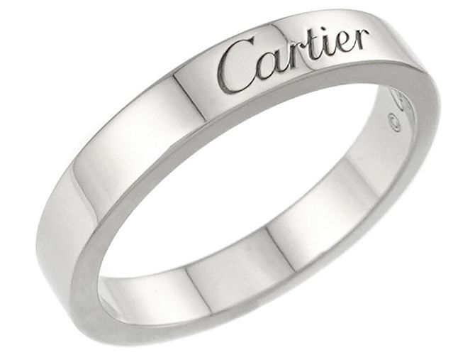 Cartier C de #48 Ring aus Platin - Ansicht 4