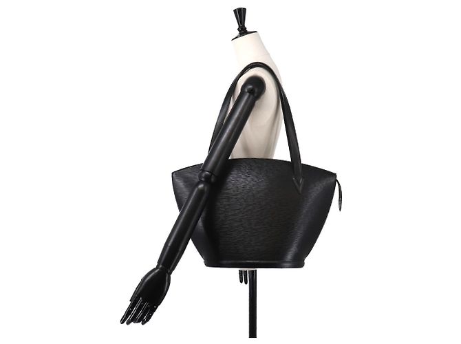 Borsa Tote Louis Vuitton Epi Saint Jacques Nero - vista 8