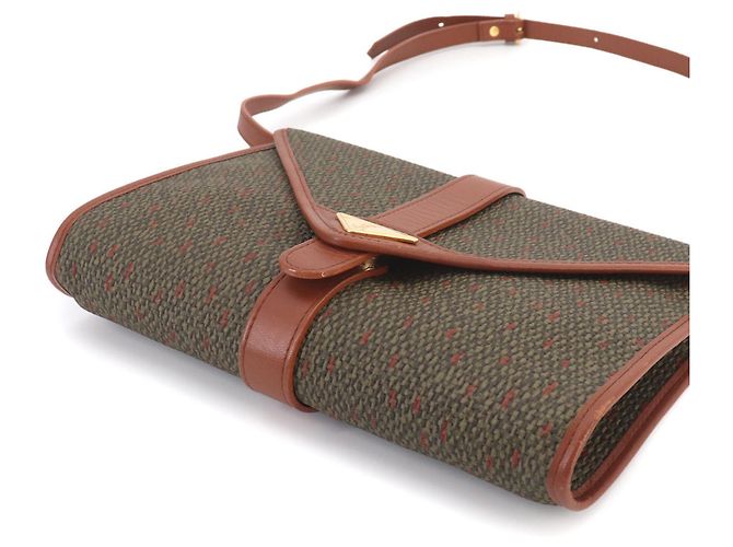 Borsa a tracolla e clutch 2-Way Yves Saint Laurent Marrone Verde - vista 3