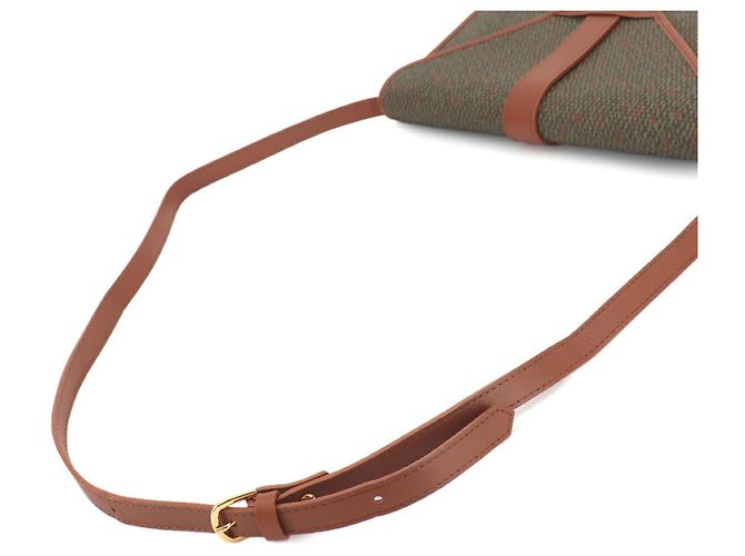 Borsa a tracolla e clutch 2-Way Yves Saint Laurent Marrone Verde - vista 4